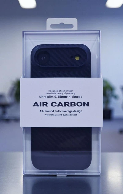 Чехол K-Doo Air Carbon противоударный для iPhone 17 Air черный - изображение 2