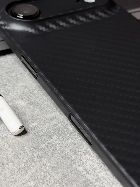 Чехол K-Doo Air Carbon противоударный для iPhone 17 Air черный - изображение 4