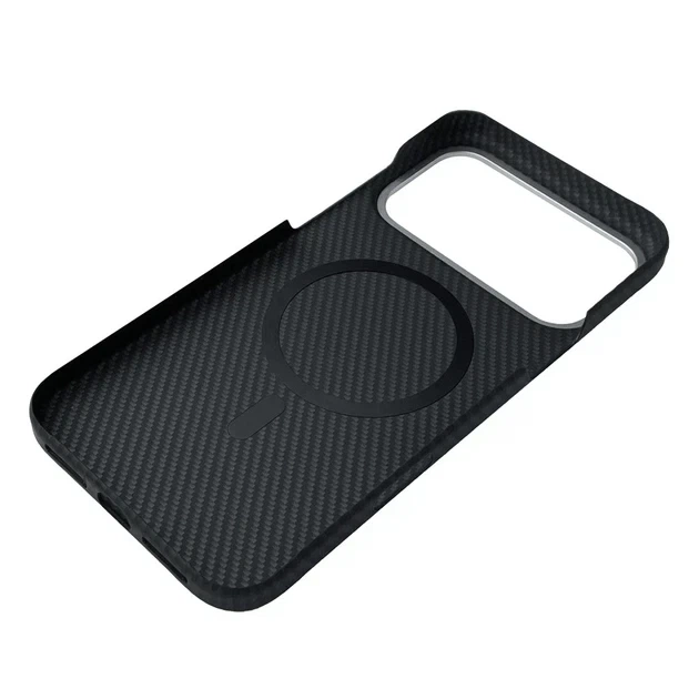 Чехол KEVLAR MagSafe противоударный для iPhone 17 Pro Max черный - Фото 4 Чехол KEVLAR MagSafe противоударный для iPhone 17 Pro Max черный - изображение 4
