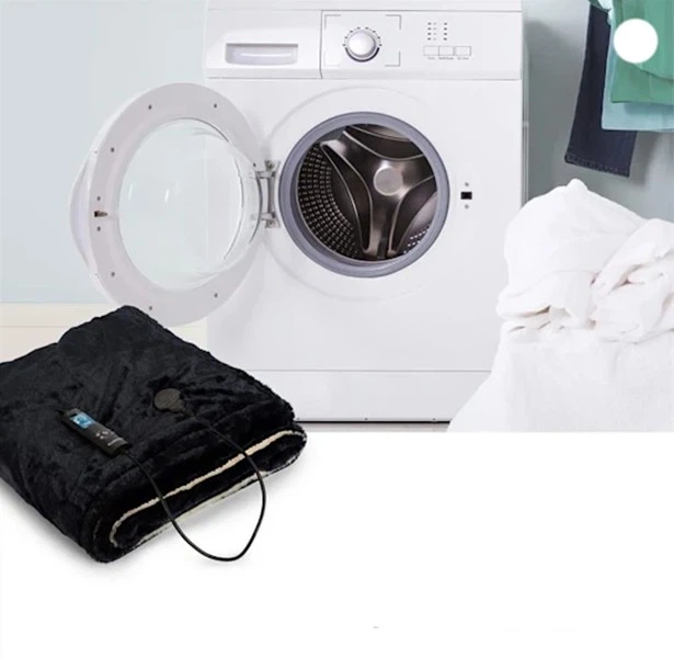 Электрическое одеяло Klarstein Watson SuperSoft 180х130 см двустороннее электроодеяло чёрное + белое - изображение 6