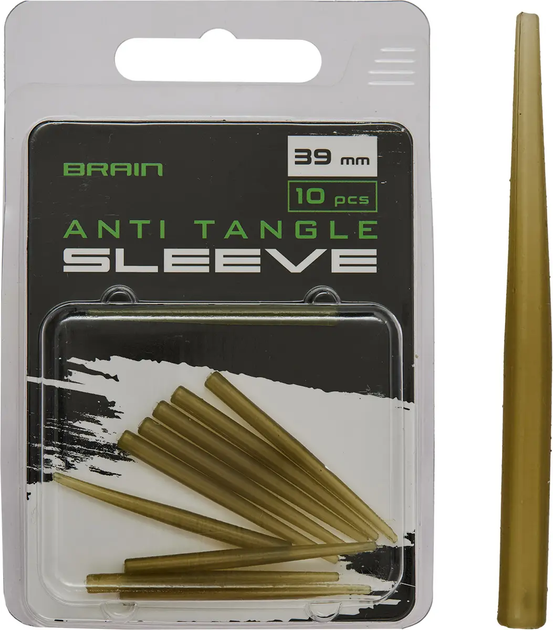 Протизакручувач Brain Anti Tangle Sleeve 39mm (10 шт/уп) Brown SGXA-40 (1858-25-00) - Фото 1 Протизакручувач Brain Anti Tangle Sleeve 39mm (10 шт/уп) Brown SGXA-40 (1858-25-00) - зображення 1