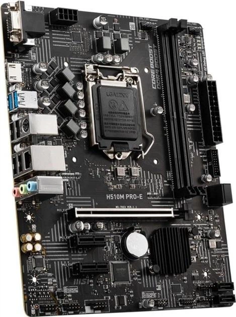 Материнстка плата MSI H510M PRO-E (s1200, H510, microATX) (MSI H510M Pro-E) Б/В - зображення 2