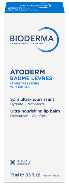Бальзам для губ Bioderma Atoderm baume levres 15 мл (28095A) - Фото 2 Бальзам для губ Bioderma Atoderm baume levres 15 мл (28095A) - зображення 2