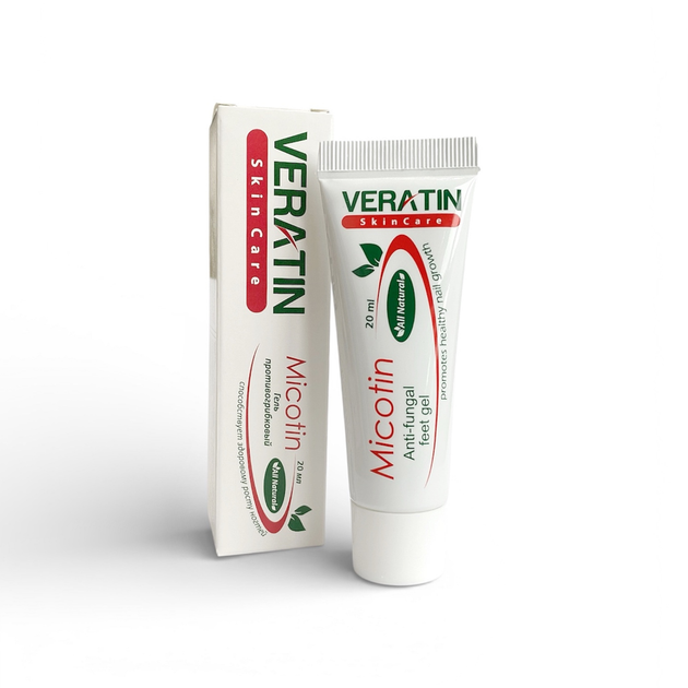 Протигрибковий гель Veratin Micotin (Мікотин/Вератін), 20 мл - Фото 1 Протигрибковий гель Veratin Micotin (Мікотин/Вератін), 20 мл - изображение 1