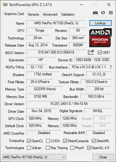 Рабочая станция 2E Credo V200B-400 (2E-V200B-400) Tower / Intel Xeon E5-2670 v1 (8 (16) ядер по 2.6 - 3.3 GHz) / 64 GB DDR3 / 240 GB SSD / AMD FirePro W7100, 8 GB GDDR5, 256-bit / Win 10 Pro б/у - изображение 7