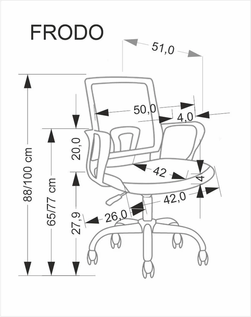 Fotel dziecięcy do biurka Halmar FRODO Jasny różowy (5905248134829) - obraz 10