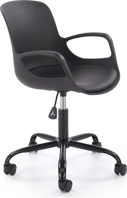 Fotel dziecięcy do biurka Halmar FROST Czarny (5905248135819) - obraz 4