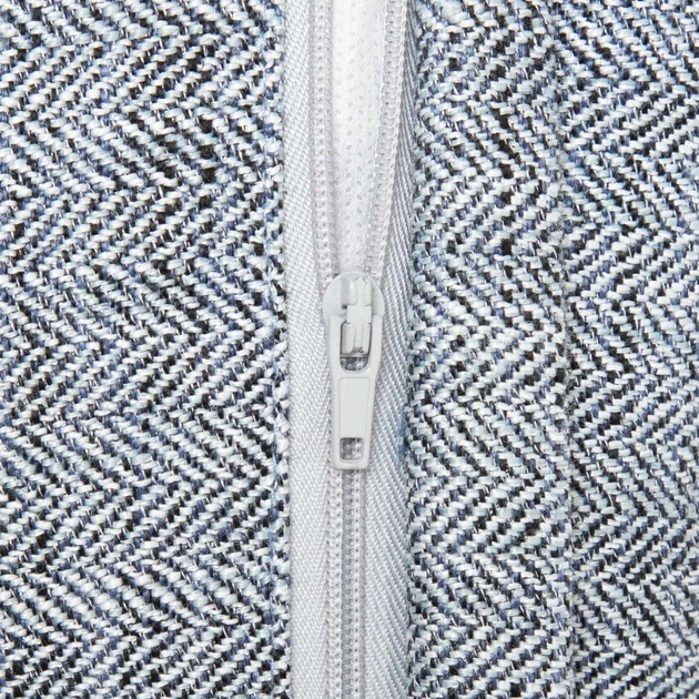 Poszewka Homla Tanne ze wzorem w jodełkę szara 45x45 cm (5906496749513) - obraz 3