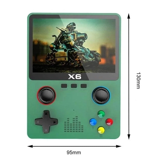 Портативная игровая консоль X6 32ГБ IPS 3.5 дюйма - Фото 3 Портативная игровая консоль X6 32ГБ IPS 3.5 дюйма - изображение 3