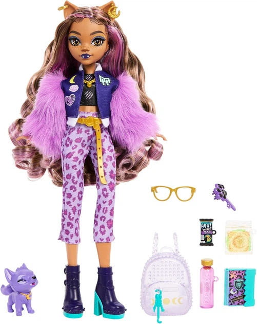 Кукла Монстер Хай Клодин Вульф Monster High Clawdeen Wolf Doll with Pet Dog MH06039 - Фото 5 Кукла Монстер Хай Клодин Вульф Monster High Clawdeen Wolf Doll with Pet Dog MH06039 - изображение 5