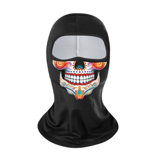 Балаклава літня з принтом "Sugar Skull" — Стиль, Захист та Комфорт. Літній підшоломник - Фото 1 Балаклава літня з принтом "Sugar Skull" — Стиль, Захист та Комфорт. Літній підшоломник - зображення 1
