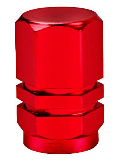Ковпачки на ніпель Hexagon Red – Стильний тюнінг для вашого авто (комплект 4 шт.) Червоний колір - зображення 7