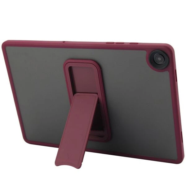 Захисний чохол Deexe Crystal Kickstand для Samsung Galaxy Tab A11 Plus (X230/236) - Wine Red - зображення 2