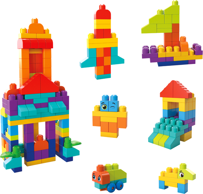 Большой конструктор Mega Bloks в мешке 150 деталей (HHM96) - Фото 3 Большой конструктор Mega Bloks в мешке 150 деталей (HHM96) - изображение 3