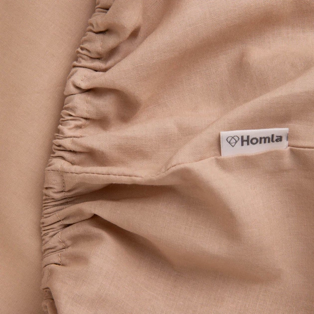 Prześcieradło Homla Lauko beżowe 90x200 cm (5904183855288) - obraz 2