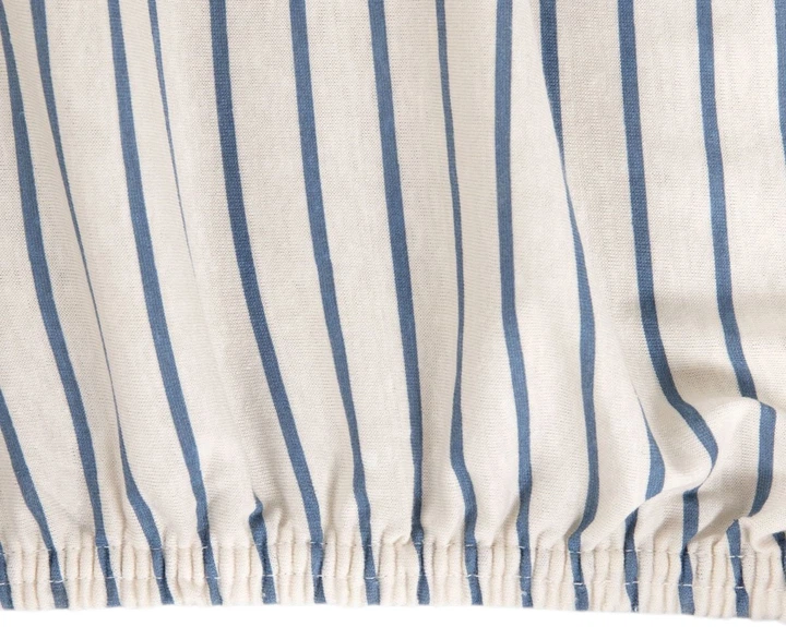 Prześcieradło Homla Rander w beżowo niebieskie paski 90x200 cm (5906496740848) - obraz 3