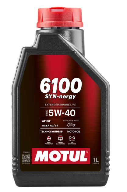 Олива Motul 6100 Syn-Nergy SAE 5W40 1Л - Фото 1 Олива Motul 6100 Syn-Nergy SAE 5W40 1Л - зображення 1