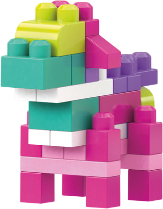 Конструктор Mega Bloks First Builders 80 дет Рожевий (DCH62) - зображення 6