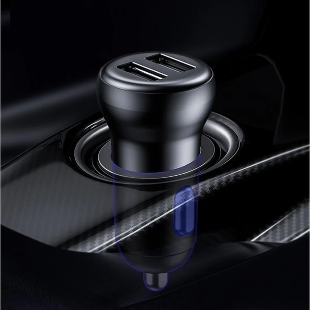 АЗУ с FM-модулятором Baseus T Shaped S-16 Car Bluetooth MP3 Player Black - изображение 6