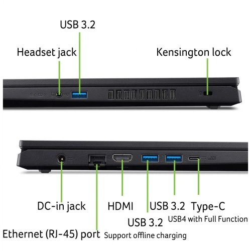 Ноутбук Acer Nitro V 15 AI ANV15-42-R23W (NH.QV4EU.003) Acer NH.QV4EU.003 928750 - изображение 6