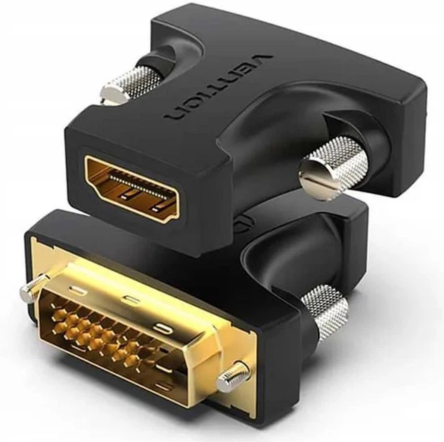 Перехідник Vention HDMI - DVI Black (AILB0) - Фото 2 Перехідник Vention HDMI - DVI Black (AILB0) - зображення 2