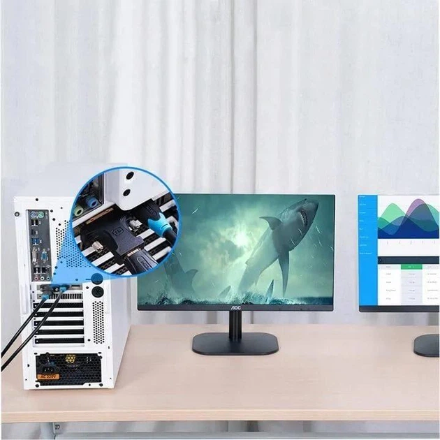 Перехідник Vention HDMI - DVI Black (AILB0) - Фото 5 Перехідник Vention HDMI - DVI Black (AILB0) - зображення 5