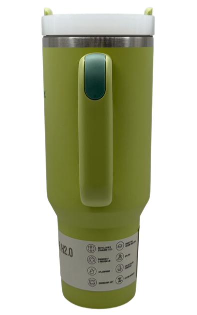Термос термочашка Stanley Quencher H2.0 Tumbler з нержавіючої сталі Green 1,18 л KT7001960 - зображення 4
