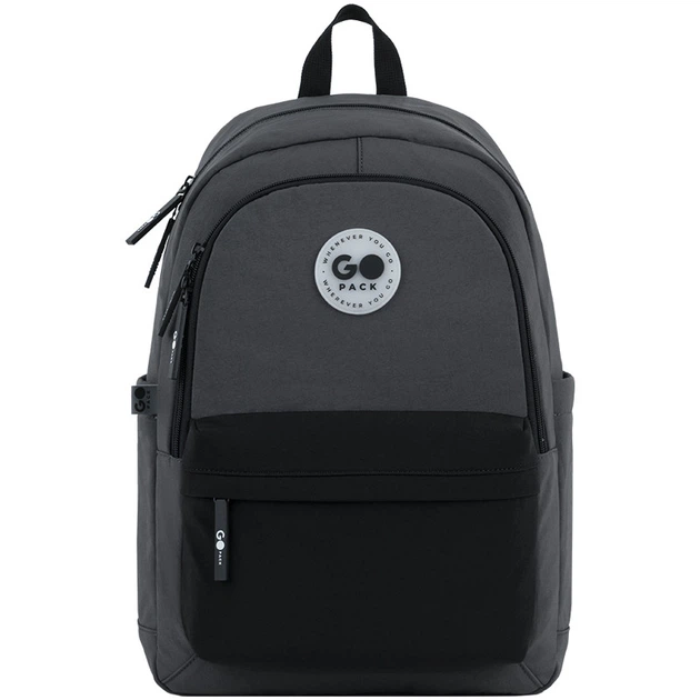Рюкзак GoPack Education Teens 141L чорний, сірий (GO26-141L-4) - Фото 1 Рюкзак GoPack Education Teens 141L чорний, сірий (GO26-141L-4) - зображення 1
