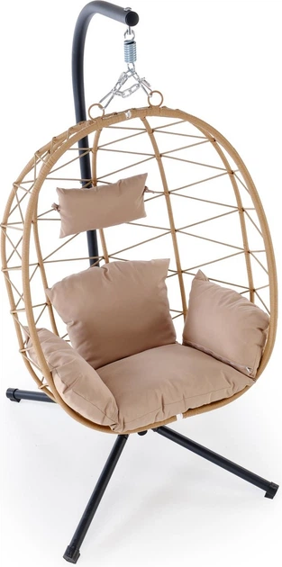 Підвісне садове крісло Halmar SNAKE Бежеве (5905248134713) - зображення 3