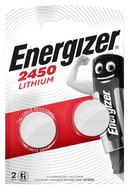 Батарейки Еnergizer CR2450 Lithium 2шт (7638900381795) - Фото 1 Батарейки Еnergizer CR2450 Lithium 2шт (7638900381795) - зображення 1
