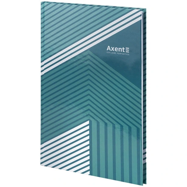Зошит офісний Axent Lines А496арк.клітинка тверда палітурка зелена (8422-582-A) - изображение 2