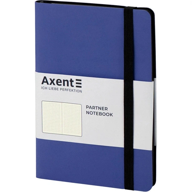 Зошит офісний Axent Partner Soft 125х195 96 арк. крапка тверда палітурка темно-синя (8312-02-A) - Фото 2 Зошит офісний Axent Partner Soft 125х195 96 арк. крапка тверда палітурка темно-синя (8312-02-A) - изображение 2
