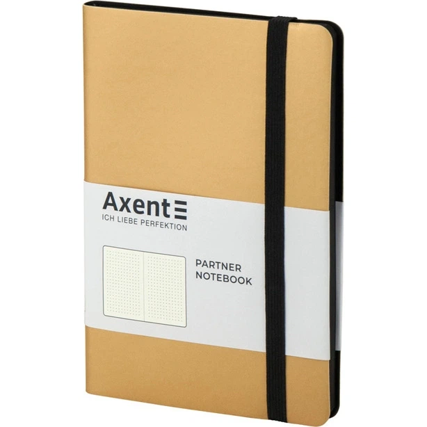 Тетрадь офісна Axent Partner Soft 125х195 96 арк. точка тверда палітурка золотиста (8312-35-A) - зображення 2