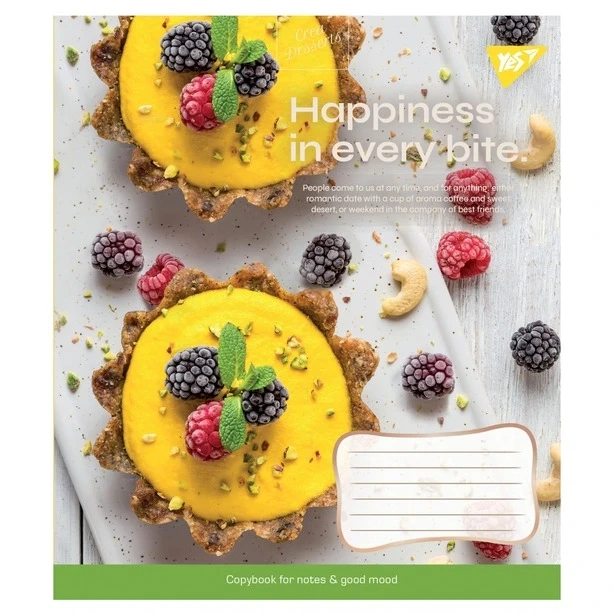 Зошит шкільний YES Desserts А5 96 арк. лінія м'яка політурка. (766506) - Фото 4 Зошит шкільний YES Desserts А5 96 арк. лінія м'яка політурка. (766506) - зображення 4