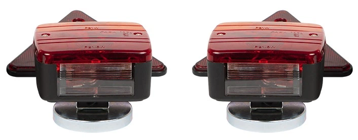 Набір ламп Blow для автомобільного причепа у вигляді трикутника 2 шт. (5900804122753) - зображення 3