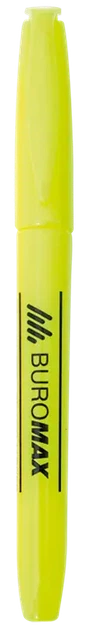 Маркер текстовий Buromax JOBMAX жовтий 2-4 мм круглий (BM.8903-08) - Фото 1 Маркер текстовий Buromax JOBMAX жовтий 2-4 мм круглий (BM.8903-08) - зображення 1