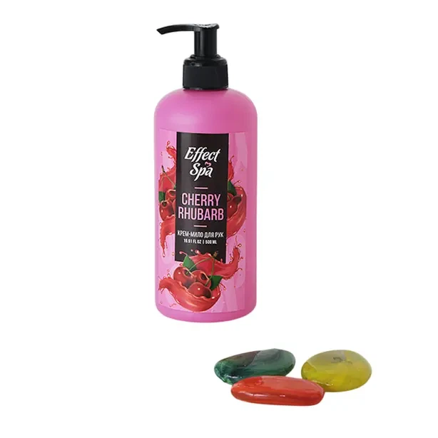 Крем-мило ніжне з дозатором Effect Spa Cherry Rhubarb 1 л ПЕТ пляшка (220000413) - изображение 2