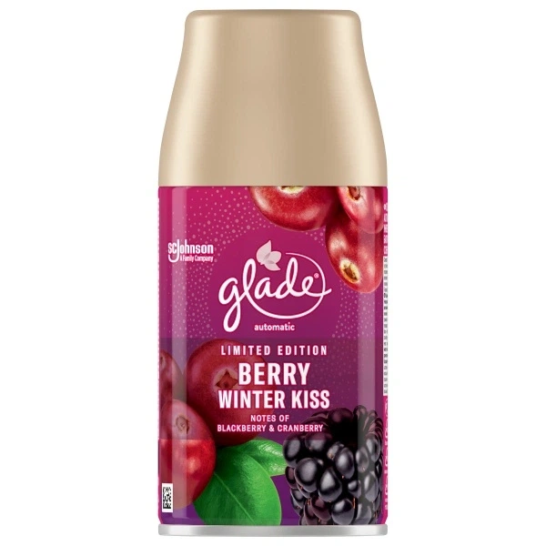 Змінний балон для освіжувача повітря Glade Berry Winter Kiss 269 мл (223699) - Фото 1 Змінний балон для освіжувача повітря Glade Berry Winter Kiss 269 мл (223699) - изображение 1