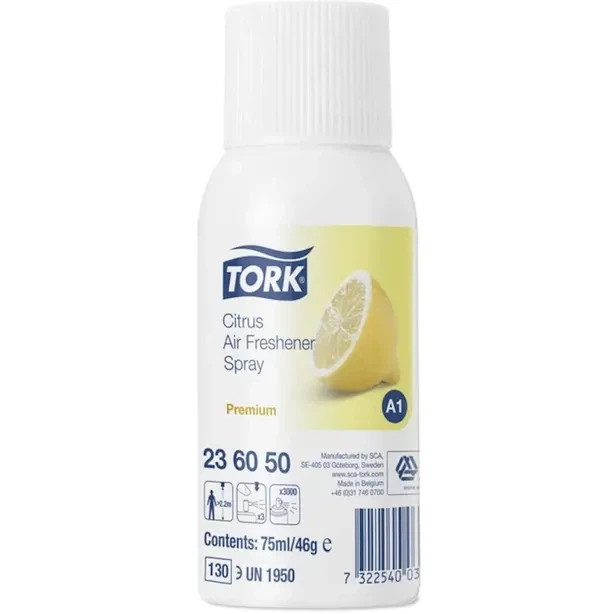 Освіжувач повітря Цитрусовий Tork Premium 75 мл (236050) - Фото 1 Освіжувач повітря Цитрусовий Tork Premium 75 мл (236050) - зображення 1