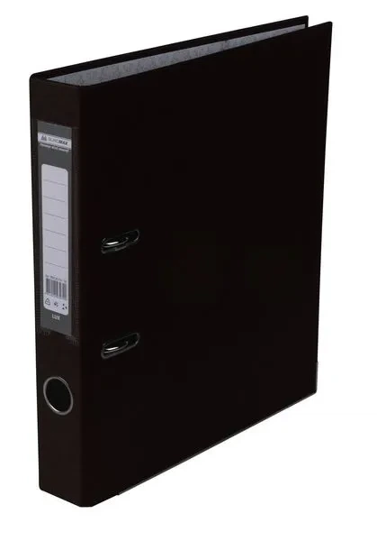 Папка-реєстратор Buromax JOBMAX LUX чорний A4 50 мм одностороння PP (BM.3012-01c) - Фото 1 Папка-реєстратор Buromax JOBMAX LUX чорний A4 50 мм одностороння PP (BM.3012-01c) - изображение 1