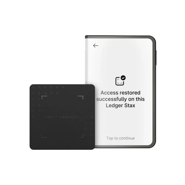 Криптокошелек Ledger Stax с чехлом Magnet Shell Black + Recovery Key (LDGRSTX) - изображение 4