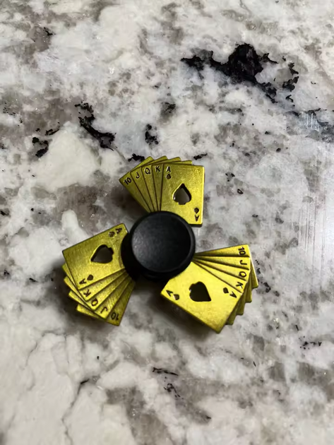 Спиннер Флеш-рояль в виде покерных карт роял-флеш антистресс Fidget Spinner - изображение 2