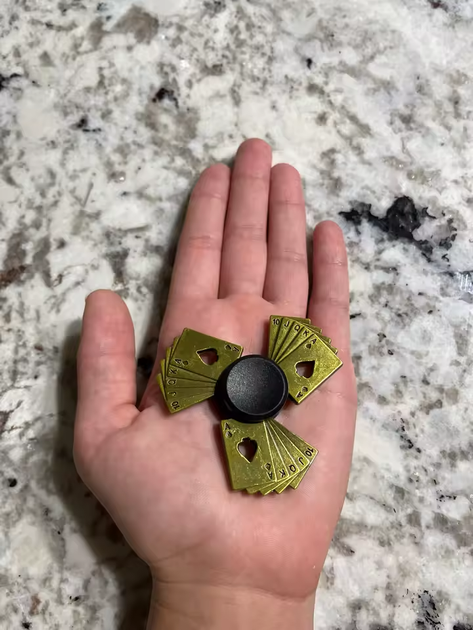 Спиннер Флеш-рояль в виде покерных карт роял-флеш антистресс Fidget Spinner - изображение 3