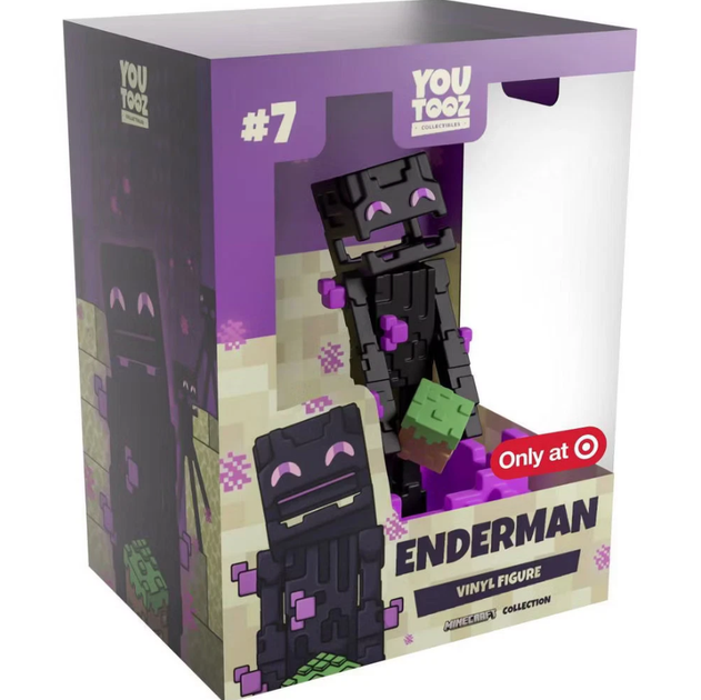 Фигурка Майнкрафт Эндермен Minecraft Youtooz Minecraft Enderman Mattel 78179 - Фото 1 Фигурка Майнкрафт Эндермен Minecraft Youtooz Minecraft Enderman Mattel 78179 - изображение 1