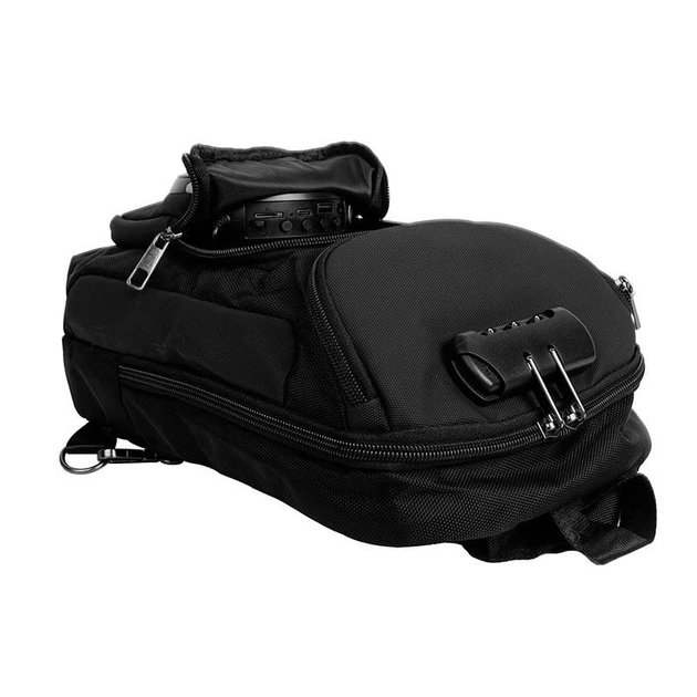 Рюкзак-акустика HOCO Journey BT Speaker HC42, IPX4, BT5.4, USB, TF, FM, 10Wx2, 2500mAh, 3h, 6L, black - изображение 4