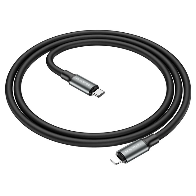 Кабель USB Borofone BX82, Type-C to Lightning, PD20W, 1m, чорний - зображення 3