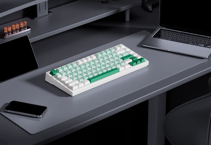 Игровая механическая клавиатура Mchose G75 Pro / Три режима подключения / Matcha Latte Switch / Зелений - изображение 3