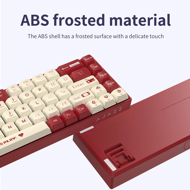 Механическая проводная клавиатура AJAZZ AK680 / Hot-Swap / Red Switch / Red - изображение 2