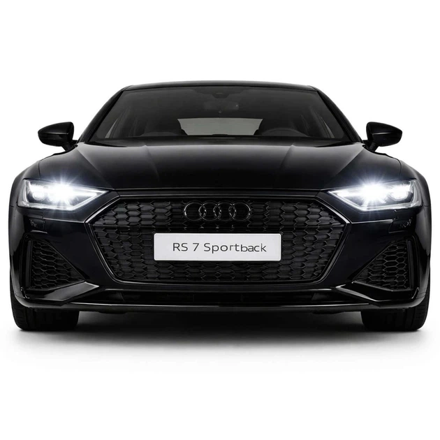 Металева машинка Автопром Audi RS7 Sportback 1:24 — чорна, відкривні двері, світло і звук - зображення 5