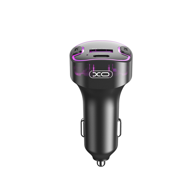 FM - трансмітер XO BCC12 Intelligent Bluetooth 3.1A Car Charged Black - зображення 5